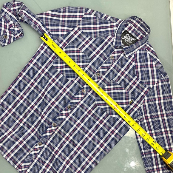 Benny Gold chambray plaid button up - Picture 14 of 16